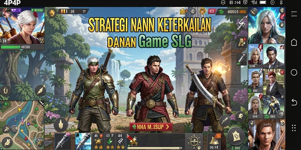 Tampilan gameplay SLG yang menarik dan strategis di 4P4P.