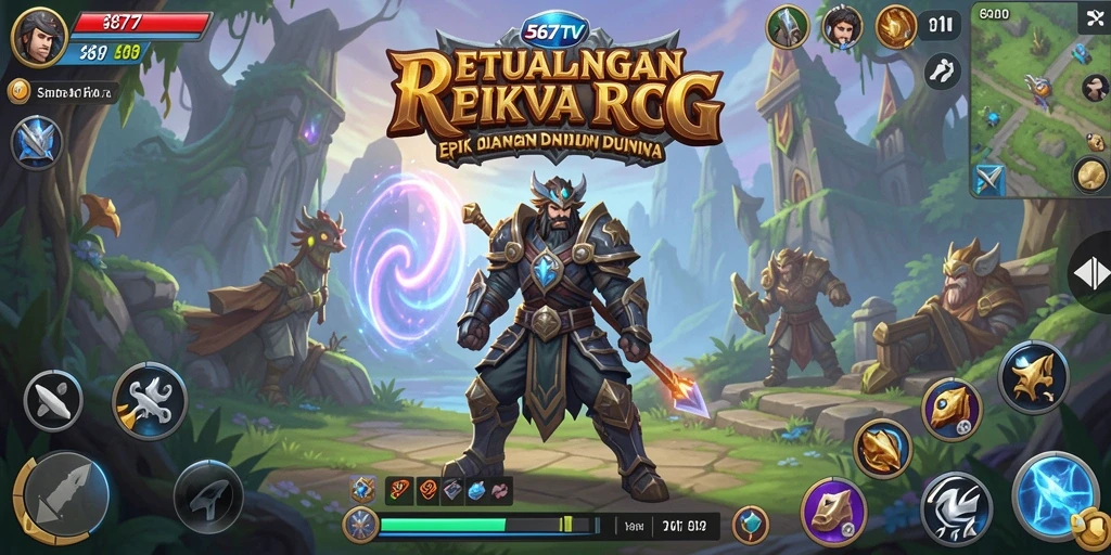Tampilan layar utama <strong>567TV</strong> dengan aksi RPG yang seru.