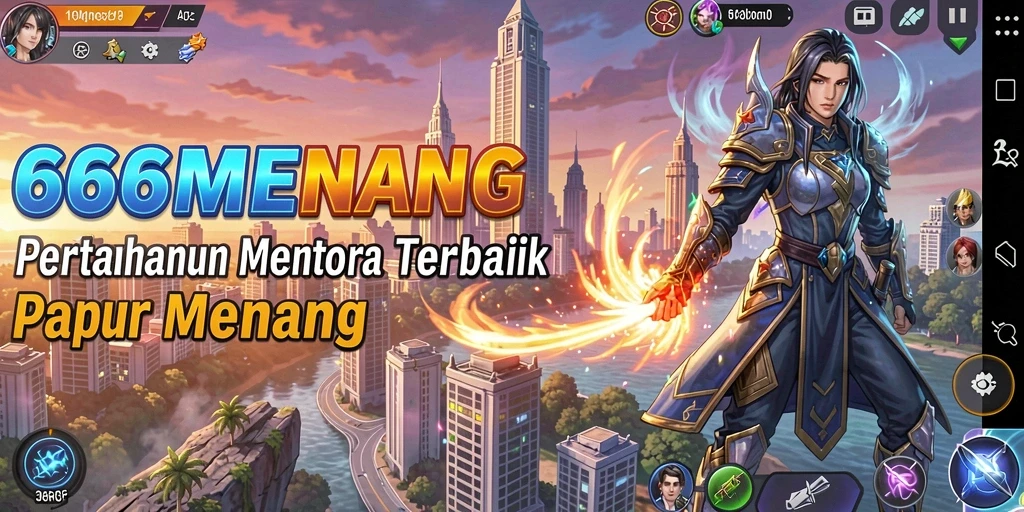 Tampilan mendebarkan dari gameplay Tower Defense di 666MENANG.