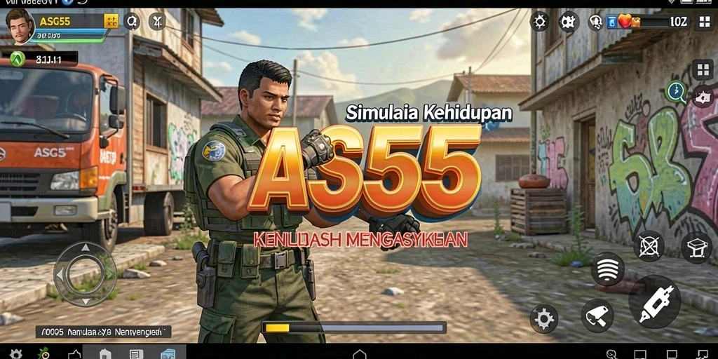 Screenshot gameplay ASG55 yang menampilkan pengalaman simulasi mendalam.