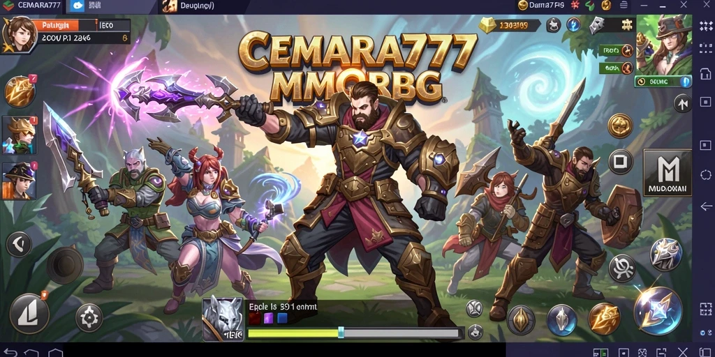 Tangkapan layar gameplay <strong>CEMARA777</strong> menunjukkan petualangan yang seru dan interaksi dengan pemain lain.