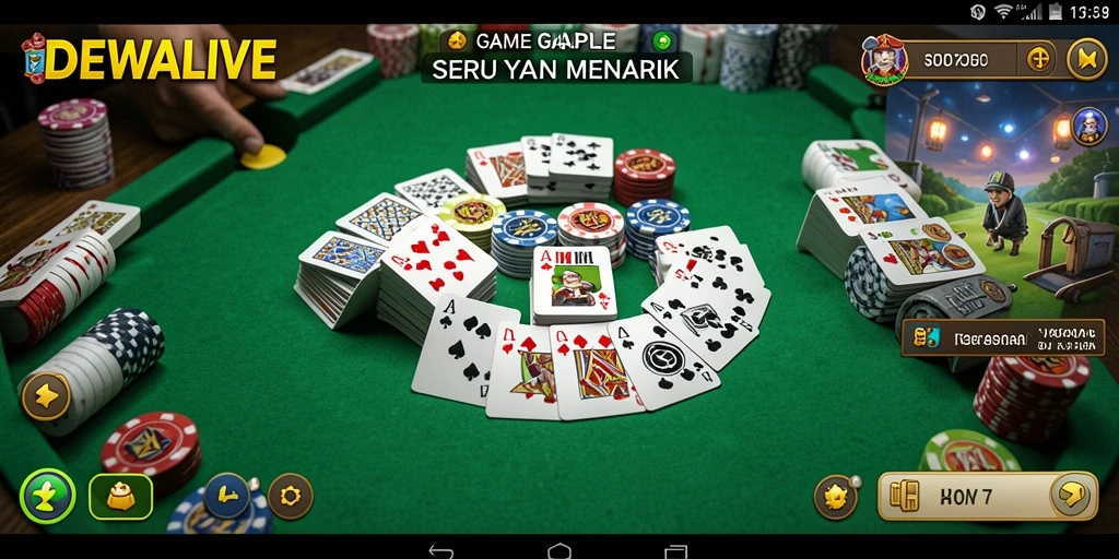 Tampilan gameplay DEWALIVE yang seru dengan teman-teman.