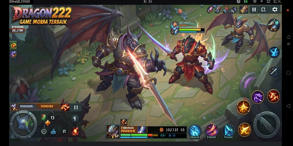 Gameplay seru dan mendebarkan dalam DRAGON222, game MOBA terpopuler.