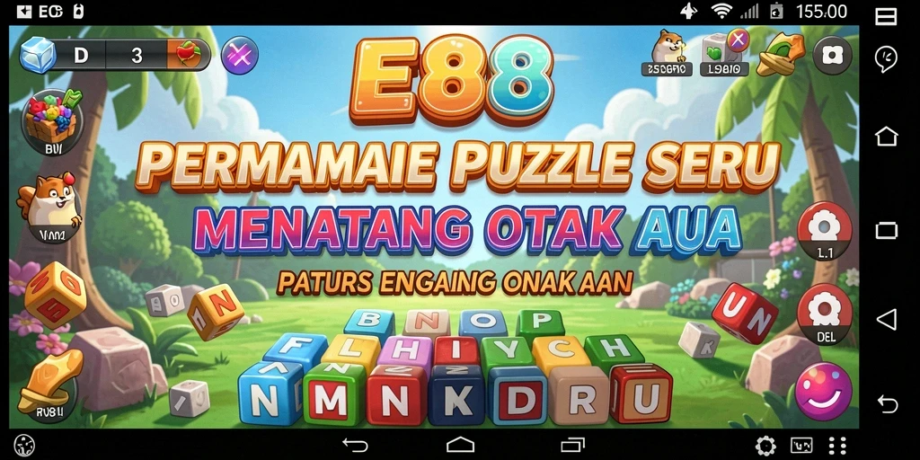 Tampilan gameplay E88 yang menarik dan penuh warna.