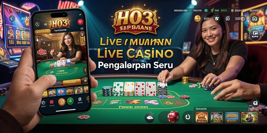 Tampilan gameplay H03 yang dinamis di Live Casino.