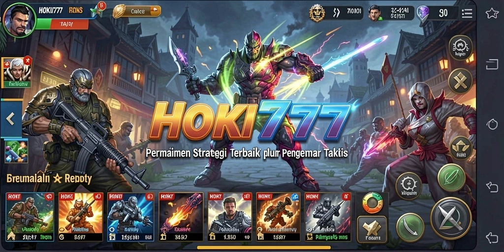 Tangkapan layar gameplay HOKI777 menunjukkan pertempuran strategis yang mendebarkan.
