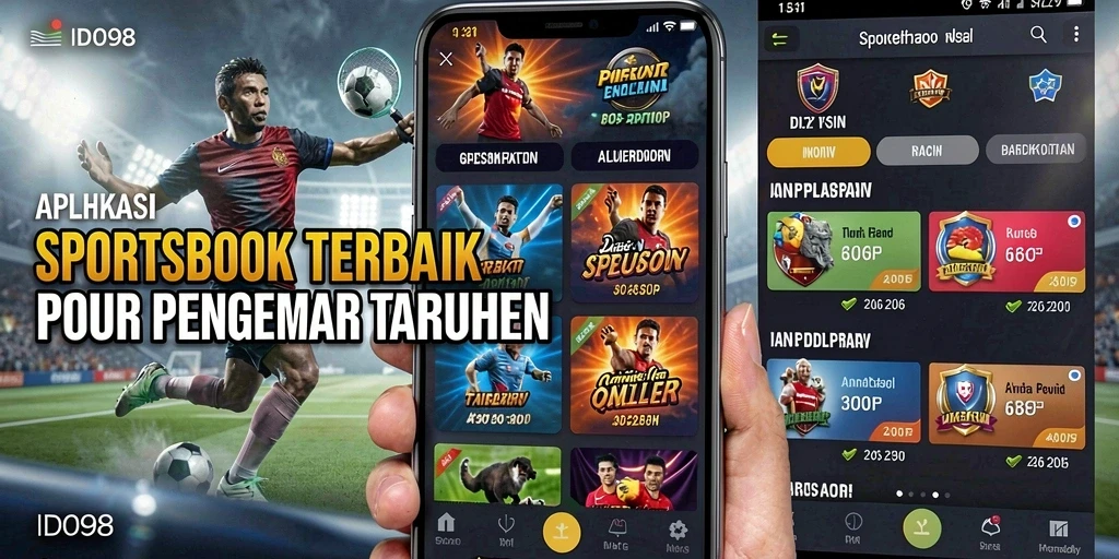 Tampilan menarik dan mudah dipahami dari aplikasi Sportsbook ID098.