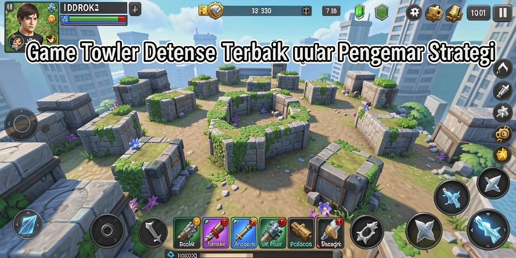 Tampilan gameplay <strong>IDROK</strong> yang menegangkan dalam genre Tower Defense.