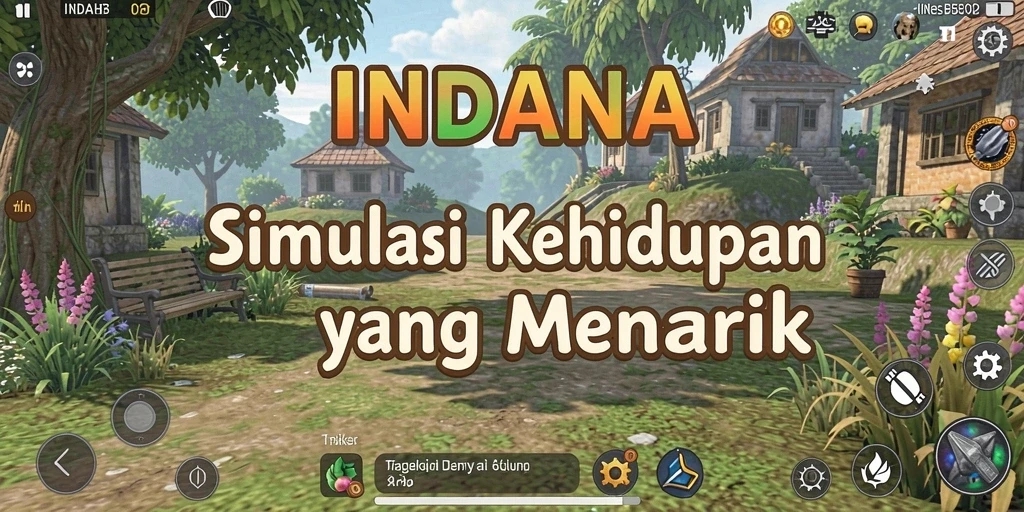 Tampilan gameplay INDAAA yang realistis dan mengasyikkan.