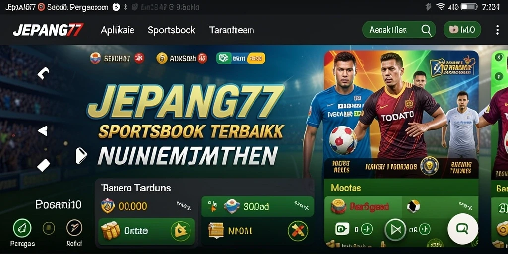 Screenshot JEPANG77 menampilkan antarmuka taruhan olahraga yang menarik.