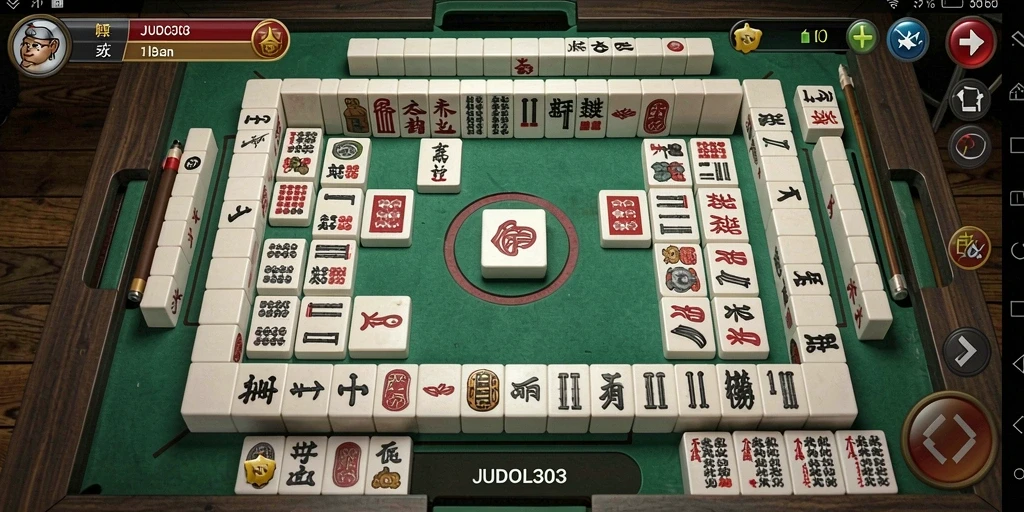 Tampilan menarik dari gameplay Mahjong di JUDOL303.