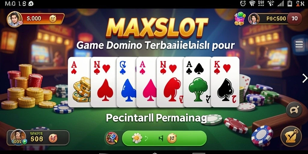 Tampilan menarik dari gameplay Domino di MAXSLOT.