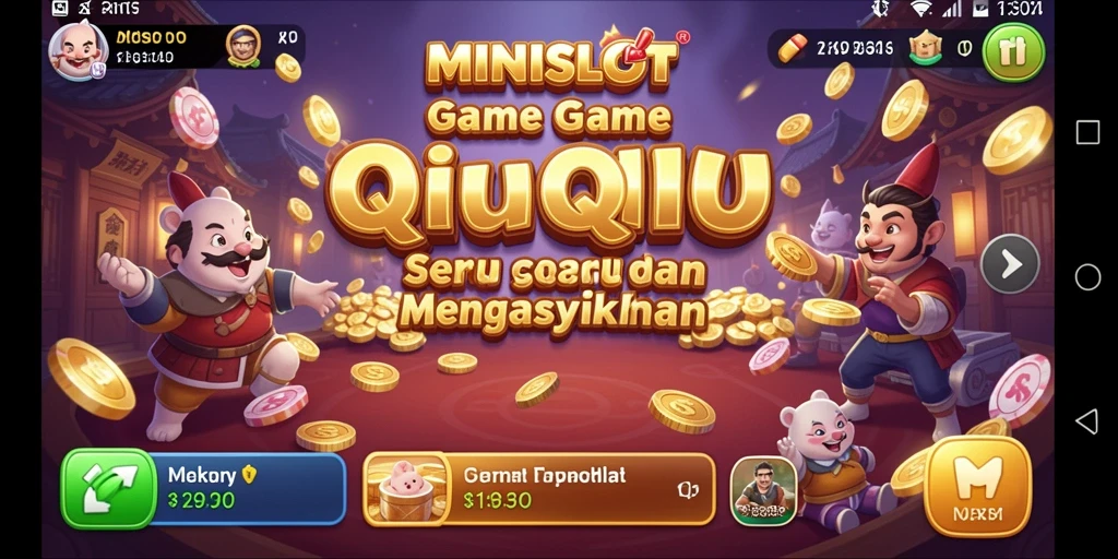 Tampilan gameplay QiuQiu yang menarik dan interaktif.