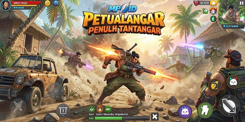 Tampilan gameplay MPOID yang mendebarkan dan penuh aksi.