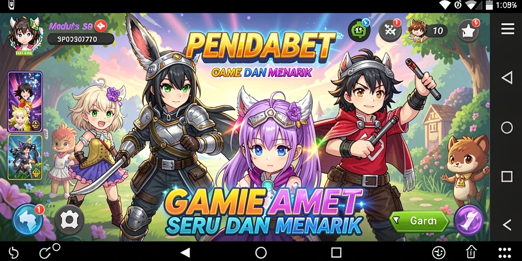 Tampilan gameplay PENIDABET yang menarik dan penuh warna.