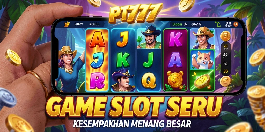 Tampilan gameplay Slot PT777 yang menegangkan dan penuh warna.