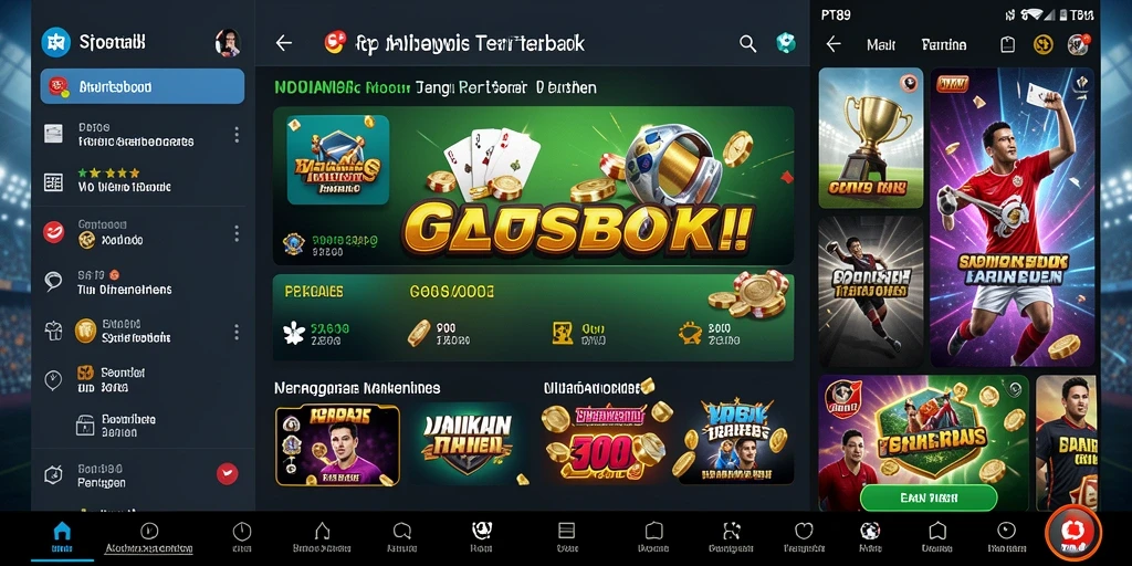 Tampilan menarik dari gameplay Sportsbook di PT89 saat pengguna bertaruh.