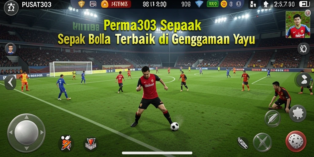 Tampilan gameplay menarik dalam pertandingan sepak bola PUSAT303.