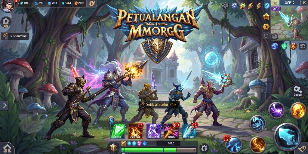 Tampilan indah dunia MMORPG dalam SVIP10 yang penuh petualangan.