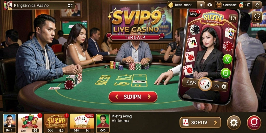 Tampilan gameplay menarik di SVIP9 dengan dealer langsung.