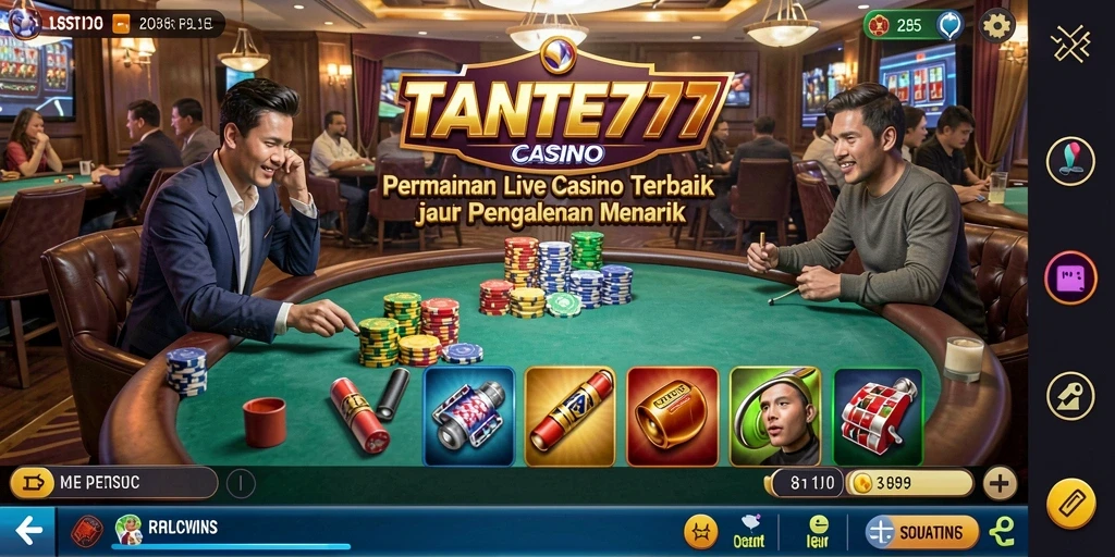 Tampilan Antarmuka TANTE777 saat Gameplay Live Casino yang Menarik