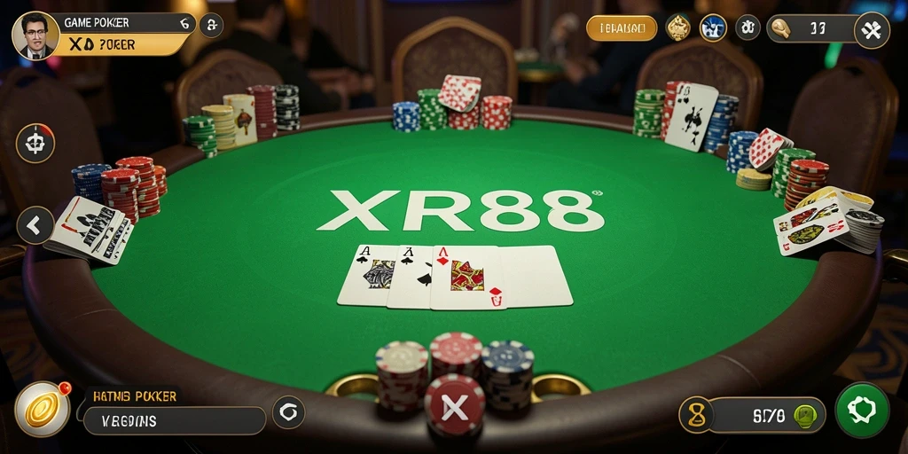 Gameplay seru Poker di XR88 dengan berbagai variasi permainan.